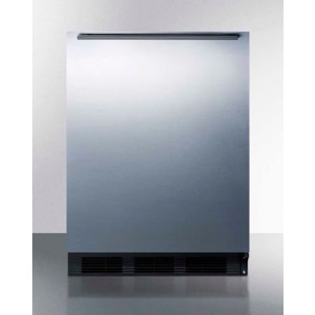 SUMMIT APPLIANCE DIV. Summit-Built-In Undercounter Refrigerator-Freezer, 5.1 Cu. Ft., 24" Wide CT663BKBISSHH